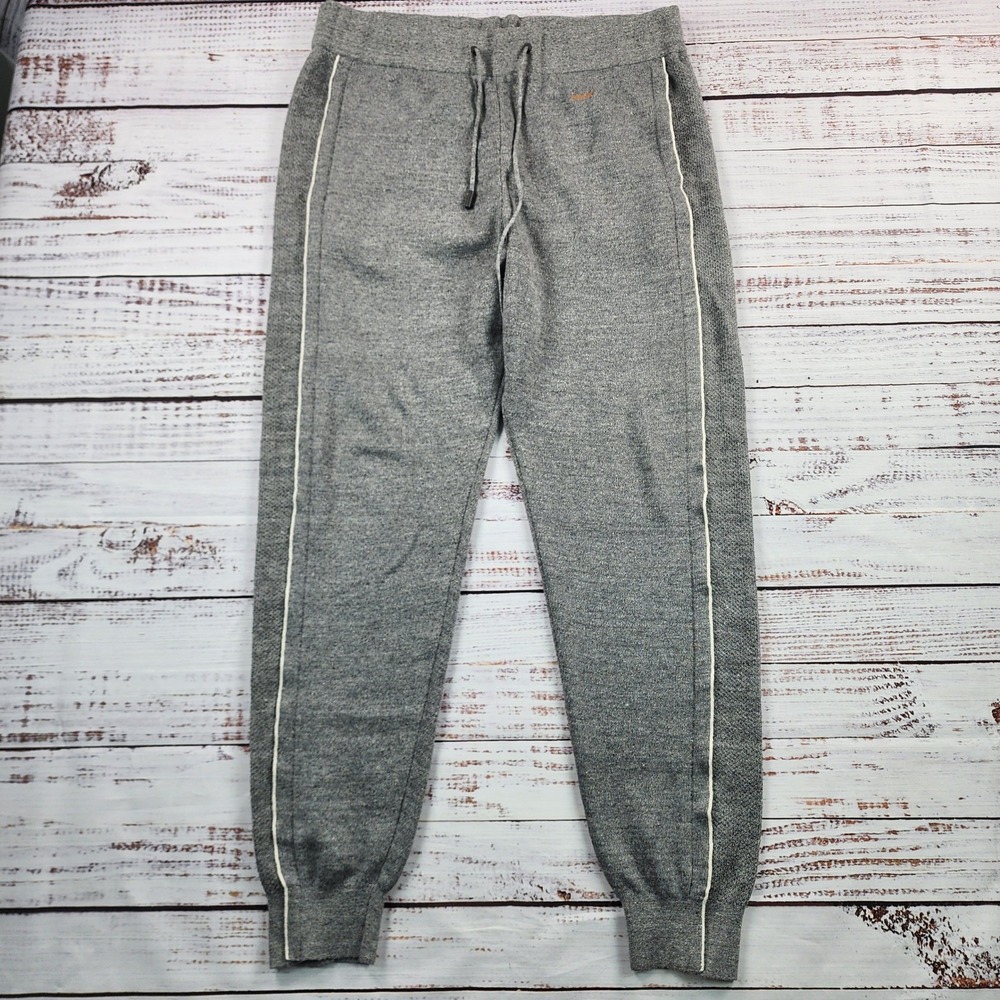 Ermenegildo Zegna Couture Gray Knitted Trousers Pants Linen Wool Knit IT EU 50 M
